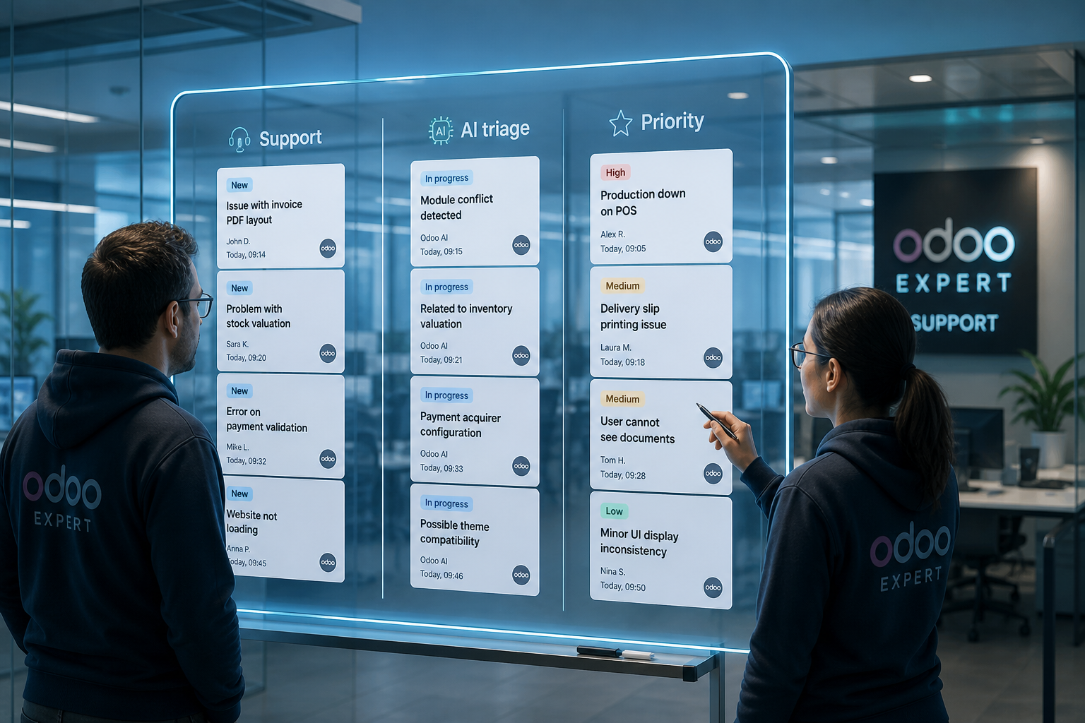 Support, AI triage, and Priority Ticket lanes